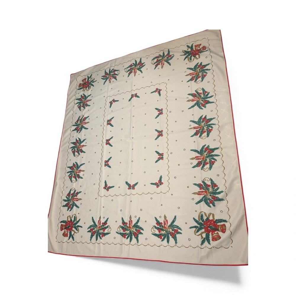 Vintage Holiday Decor tablecloth 55 X 65 new in package